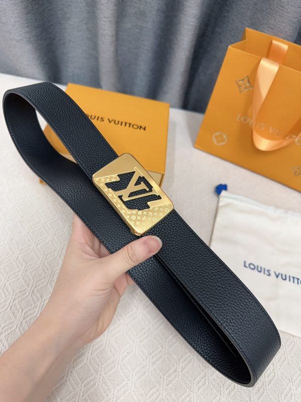 Louis Vuitton chiều rộng 40mm nguyên bản đúc nút thép