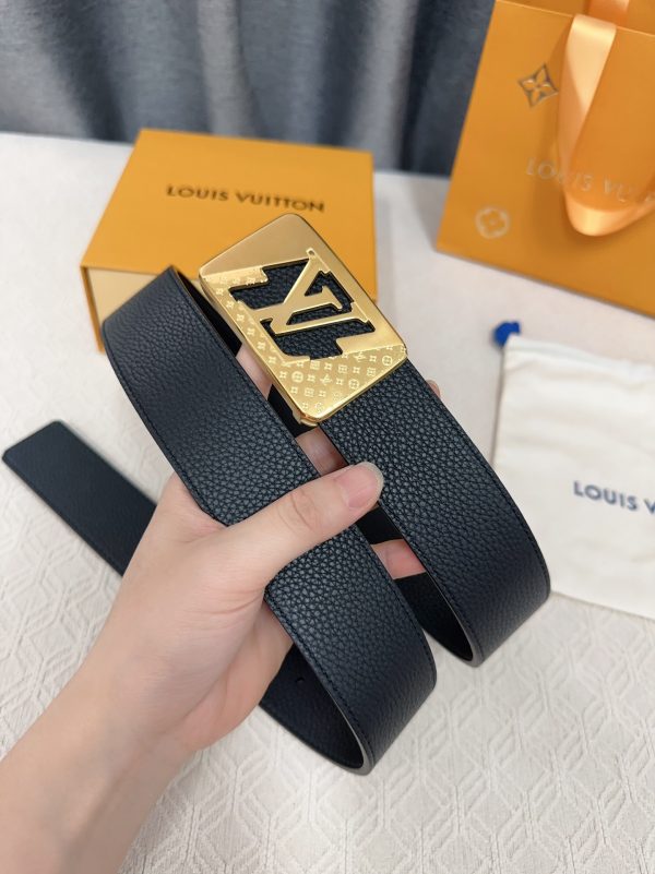 Louis Vuitton chiều rộng 40mm nguyên bản đúc nút thép