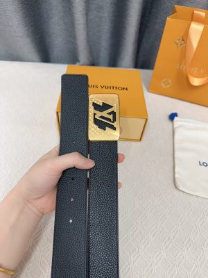 Louis Vuitton chiều rộng 40mm nguyên bản đúc nút thép