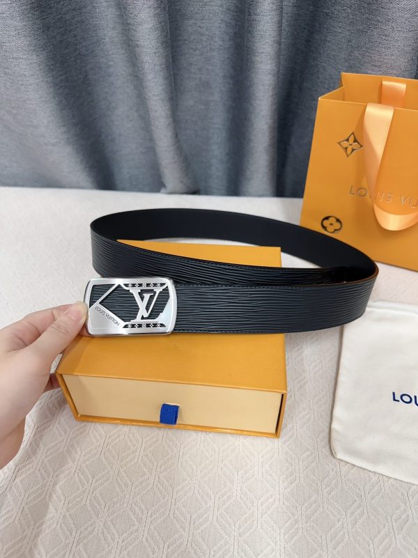 Louis Vuitton chiều rộng 40mm nguyên bản đúc nút thép