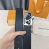 Louis Vuitton chiều rộng 40mm nguyên bản đúc nút thép
