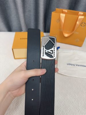 Louis Vuitton chiều rộng 40mm nguyên bản đúc nút thép