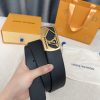 Louis Vuitton chiều rộng 40mm nguyên bản đúc nút thép
