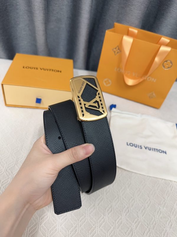 Louis Vuitton chiều rộng 40mm nguyên bản đúc nút thép