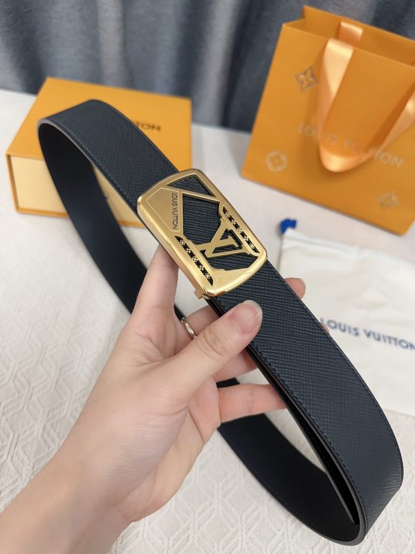 Louis Vuitton chiều rộng 40mm nguyên bản đúc nút thép