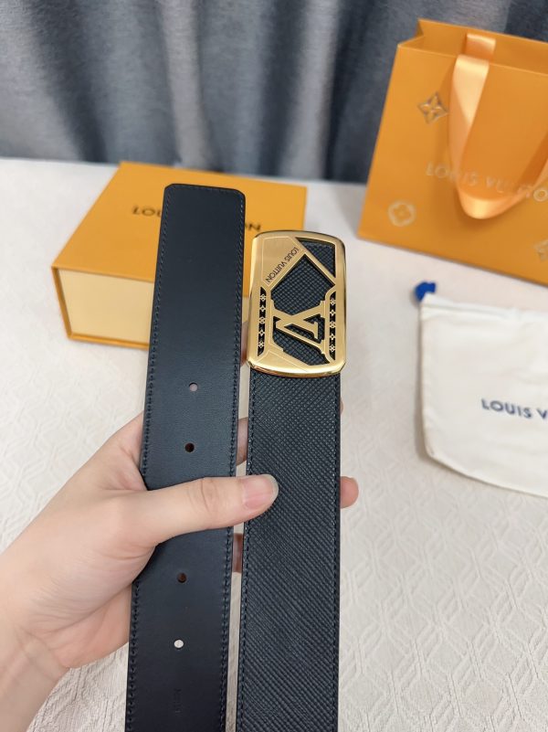 Louis Vuitton chiều rộng 40mm nguyên bản đúc nút thép