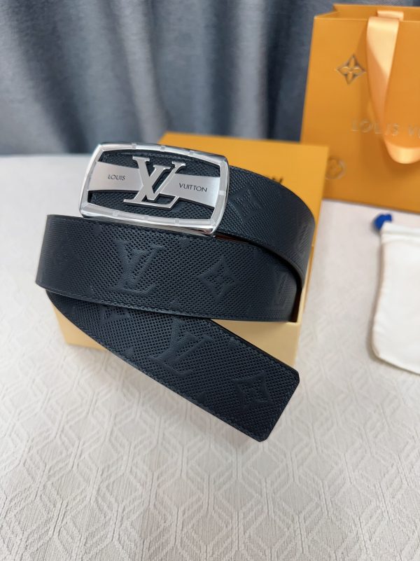 Louis Vuitton chiều rộng 40mm nguyên bản đúc nút thép