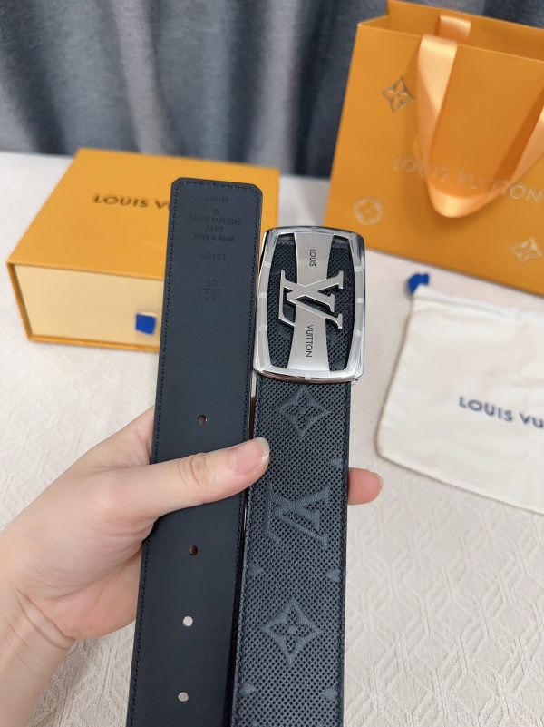 Louis Vuitton chiều rộng 40mm nguyên bản đúc nút thép