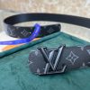 Louis Vuitton chiều rộng 40mm nguyên bản đúc nút thép