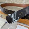 Louis Vuitton chiều rộng 40mm nguyên bản đúc nút thép