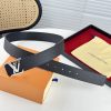 Louis Vuitton chiều rộng 40mm nguyên bản đúc nút thép