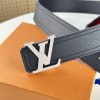 Louis Vuitton chiều rộng 40mm nguyên bản đúc nút thép