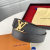 Louis Vuitton chiều rộng 40mm nguyên bản đúc nút thép