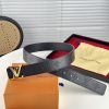 Louis Vuitton chiều rộng 40mm nguyên bản đúc nút thép