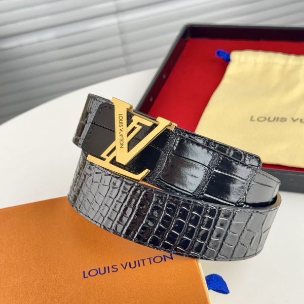 Louis Vuitton chiều rộng 40mm nguyên bản đúc nút thép