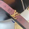 Louis Vuitton chiều rộng 40mm nguyên bản đúc nút thép