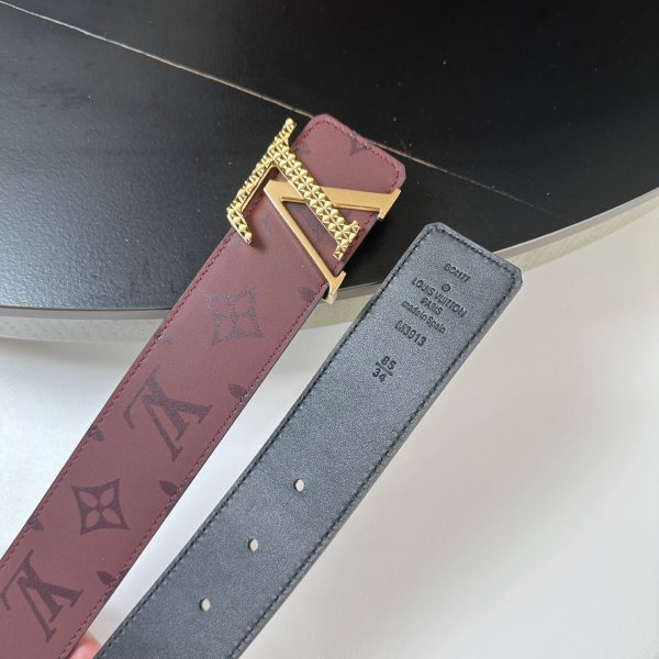 Louis Vuitton chiều rộng 40mm nguyên bản đúc nút thép