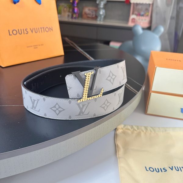Louis Vuitton chiều rộng 40mm nguyên bản đúc nút thép