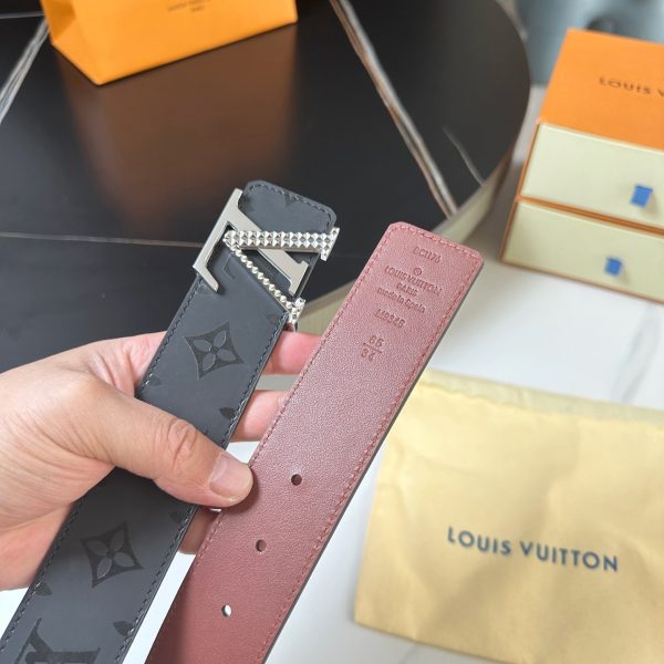 Louis Vuitton chiều rộng 40mm nguyên bản đúc nút thép