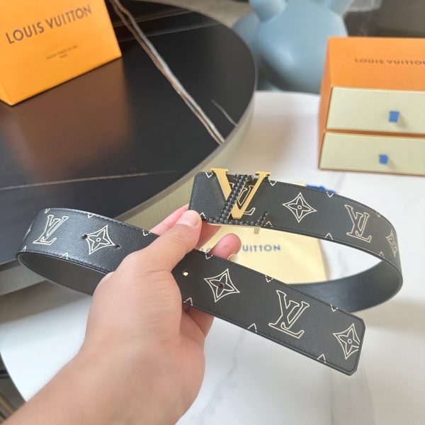 Louis Vuitton chiều rộng 40mm nguyên bản đúc nút thép