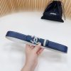 3.cm Chanel, hai mặt bản gốc da con bê vàng nguyên bản đồng mở khuôn tùy chỉnh