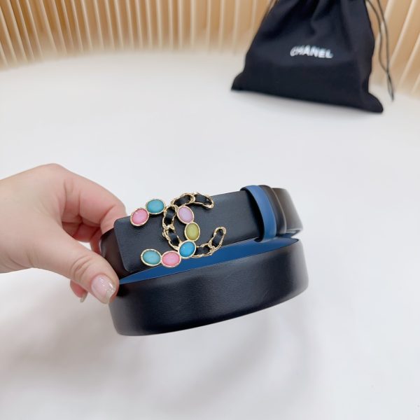 3.cm Chanel, hai mặt bản gốc da con bê vàng nguyên bản đồng mở khuôn tùy chỉnh