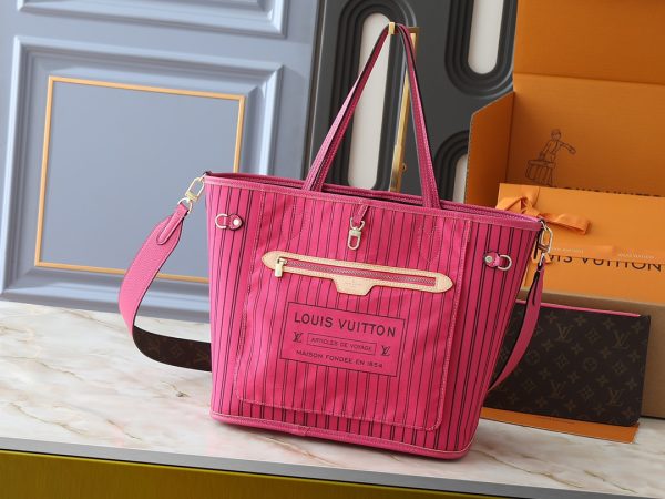 Louis Vuitton, Neverfull Bandoulière Inside Out túi xách