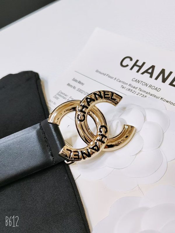 Chanel cổ điển dây đai đôi C, nút bấm logo mới với da bò con nhập khẩu