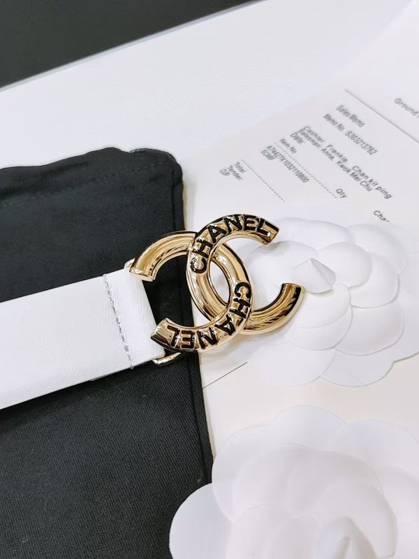Chanel cổ điển dây đai đôi C, nút bấm logo mới với da bò con nhập khẩu