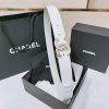 Chanel cổ điển dây đai đôi C, nút bấm logo mới với da bò con nhập khẩu