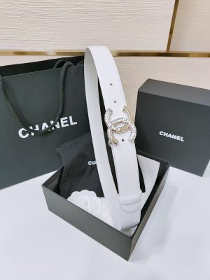 Chanel cổ điển dây đai đôi C, nút bấm logo mới với da bò con nhập khẩu