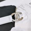 Chanel cổ điển dây đai đôi C, nút bấm logo mới với da bò con nhập khẩu