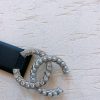 chanel ngọc trai nhập khẩu hai mặt dây đai da bò 3.0cm