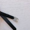 chanel ngọc trai nhập khẩu hai mặt dây đai da bò 3.0cm