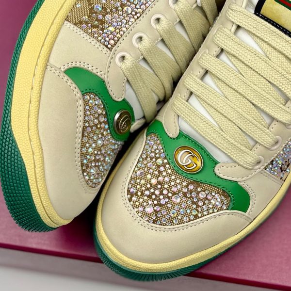 Gucci, đôi giày bẩn, màu mới, vải khoan đặc biệt, da cừu cao cấp
