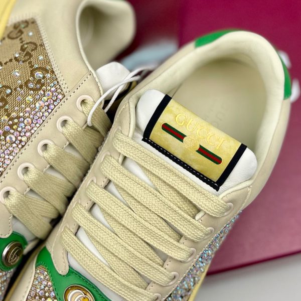 Gucci, đôi giày bẩn, màu mới, vải khoan đặc biệt, da cừu cao cấp