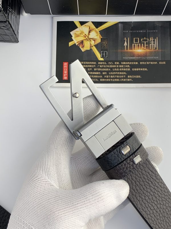 Genia thắt lưng đàn ông rộng 3.5cm với lớp da đầu
