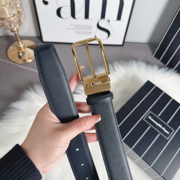 Genia thắt lưng đàn ông rộng 3.5cm với lớp da đầu