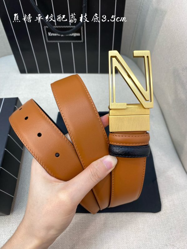 Genia thắt lưng đàn ông rộng 3.5cm với lớp da đầu