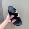 Hermes người đàn ông, dép Kazimir-một đan dệt chất lượng cao, máy móc da bò, dép
