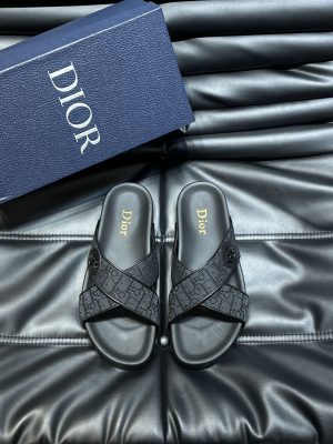 Dio*: Giày dép cổ điển dành cho nam giới, chất liệu cao cấp, nguyên bản, vải vải bông