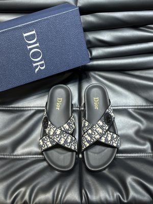 Dio*: Giày dép cổ điển dành cho nam giới, chất liệu cao cấp, nguyên bản, vải vải bông
