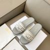 Dior mùa xuân và mùa hè mới IVIETA DWAY giày phụ nữ màu thạch
