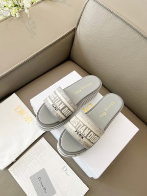 Dior mùa xuân và mùa hè mới IVIETA DWAY giày phụ nữ màu thạch