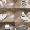 Burberry nâng cao giày thể thao! chất lượng cao, được làm bằng da bò con và vải bố