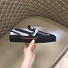 Burberry nâng cao giày thể thao! chất lượng cao, được làm bằng da bò con và vải bố