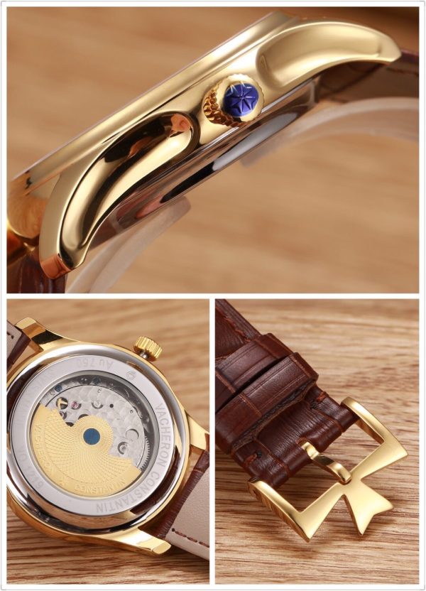 Bộ sưu tập đồng hồ Vacheron Constantin nổi tiếng, da bò con nhập khẩu từ