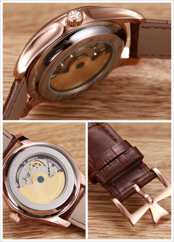 Bộ sưu tập đồng hồ Vacheron Constantin nổi tiếng, da bò con nhập khẩu từ