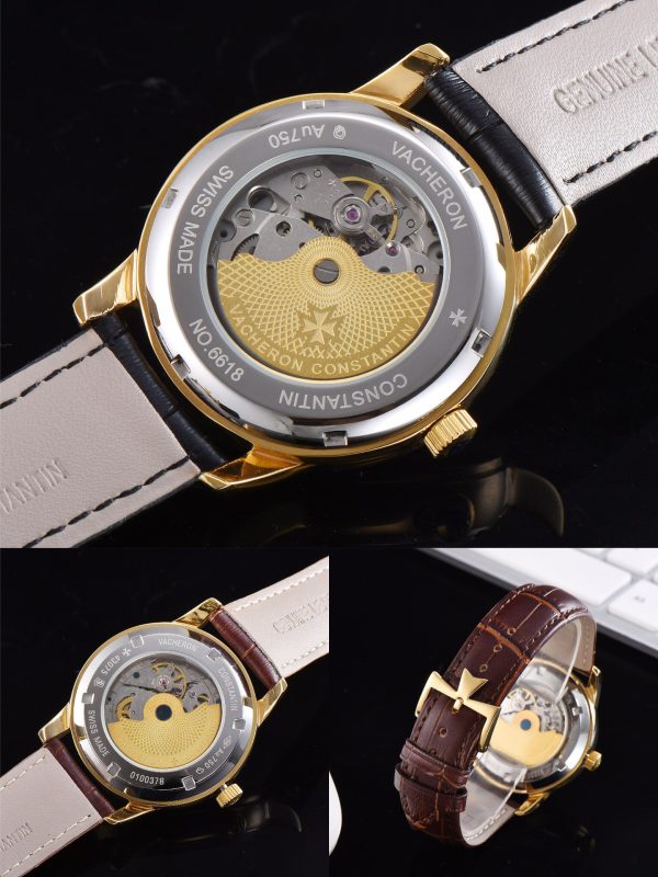Bộ sưu tập đồng hồ Vacheron Constantin nổi tiếng, da bò con nhập khẩu từ Ý