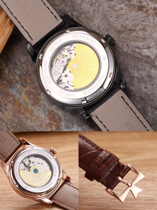 Bộ sưu tập đồng hồ Vacheron Constantin nổi tiếng, da bò con nhập khẩu từ Ý
